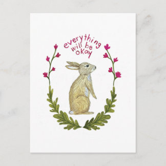 Everything Will Be Ok Postcard Feestdagenkaart
