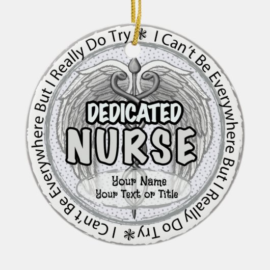 Everywhere nurse keramisch ornament (Voorkant)