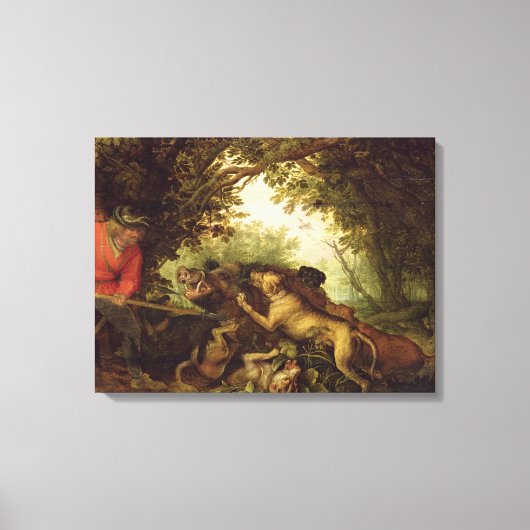 Everzwijn jacht, 1611 canvas afdruk (Voorkant)