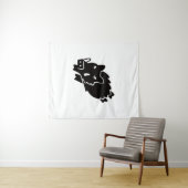 Everzwijn Wandkleed (In Situ (horizontaal))
