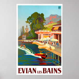 Evian France vintage Poster
