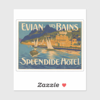 Evian Les Bains Spledide Hotel Sticker