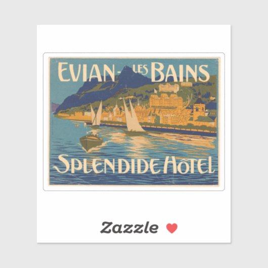 Evian Les Bains Spledide Hotel Sticker (Vel)