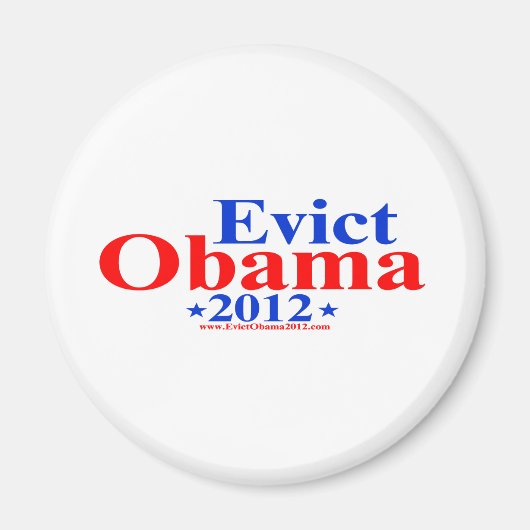 EVICT OBAMA 2012 MAGNEET (Voorkant)