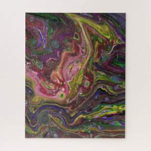 Évidemment fou cool Paisley abstrait Puzzle