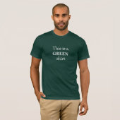 Évidemment T-shirt avec slogan de couleur verte gr (Devant entier)