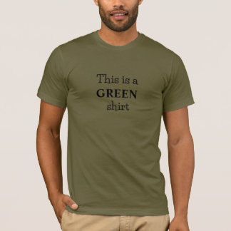 Évidemment t-shirt couleur verte