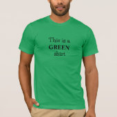 Évidemment t-shirt couleur verte (Devant)