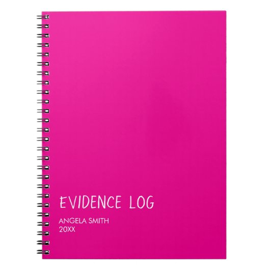 Evidence Log Notebook – Funny Dark Humor Journal, Notitieboek (Voorkant)