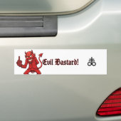 Evil Bastard Bumpersticker (Op auto)