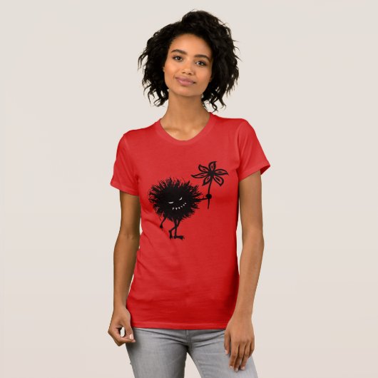 Evil Bug geeft bloem T-shirt (Voorkant volledig)