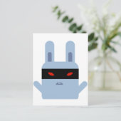 Evil Bunny Briefkaart (Staand voorkant)