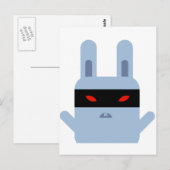 Evil Bunny Briefkaart (Voorkant / Achterkant)