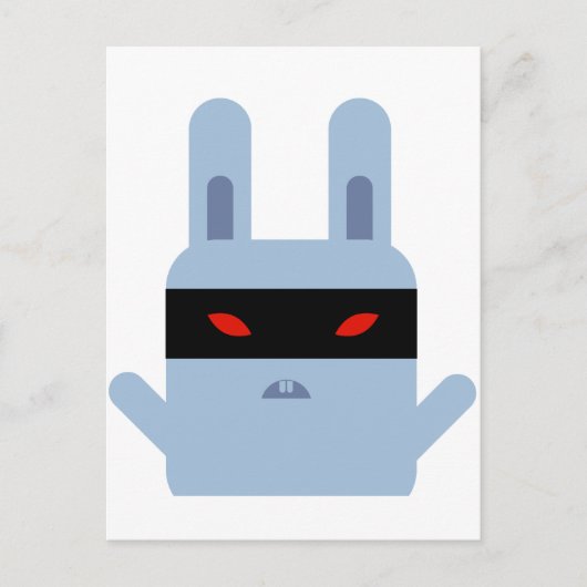 Evil Bunny Briefkaart (Voorkant)