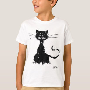 Evil Cat Grunge Kinder T-shirt