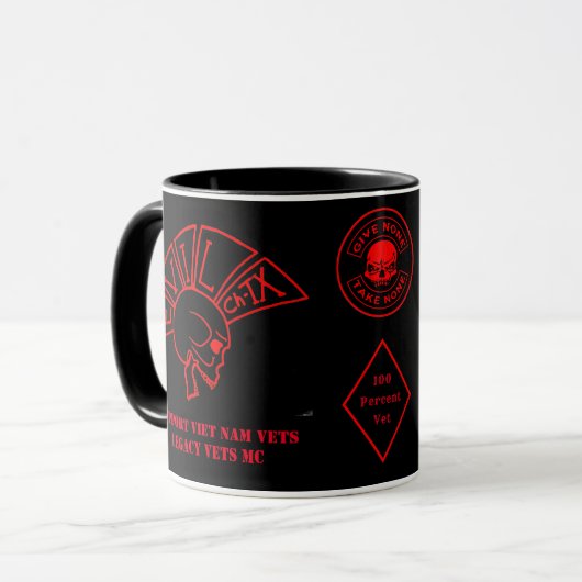 Evil Chapter Texas VNVLV MC Support Mug (Devant gauche)