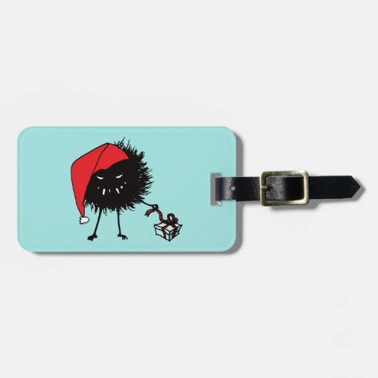 Evil Christmas Bug - Cadeau Bagagelabel (Voorkant horizontaal)