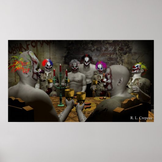 Evil Clown Banquet Poster (Voorkant)