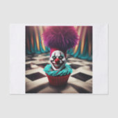 Evil Clown Cupcake Decoupage Papier (Voorkant)