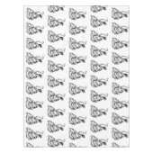 Evil clown Custom Cotton Tablecloth Tafelkleed (Voorkant)