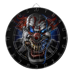 Evil Clown Face Dartbord