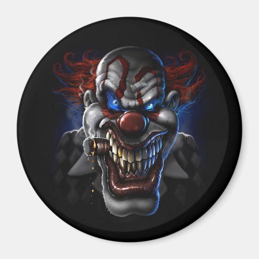 Evil Clown Face Magneet (Voorkant)