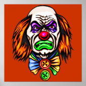 Evil Clown Face Poster (Voorkant)