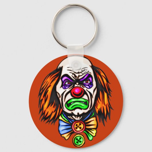 Evil Clown Face Sleutelhanger (Voorkant)