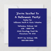 Evil Clown Halloween Party Invitation Kaart (Achterkant)