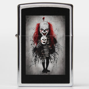 Evil Clown Kind met een enge clown hoofd