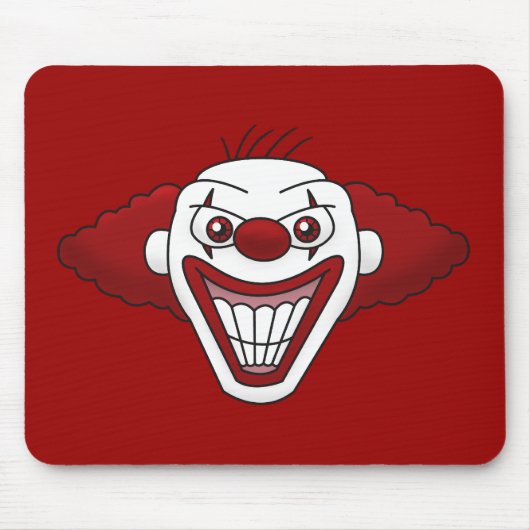 Evil Clown Mousepad Muismat (Voorkant)