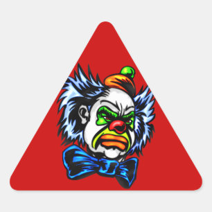 Evil Clown Murders Driehoek Sticker