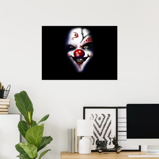 Evil Clown Poster (Thuiskantoor)