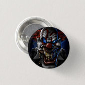 EVIL CLOWN RONDE BUTTON 3,2 CM (Voorkant /achterkant)