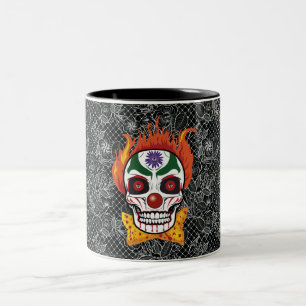 Evil Clown Skull Demon Coffee Mok Gift Idee