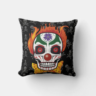 Evil Clown Skull Demon Sierkussen Home Decor
