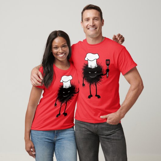 Evil Cook Cartoon Character Chef T-shirt (Unisex)