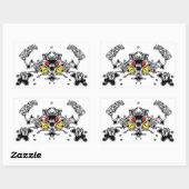 Evil Crab Rechthoekige Sticker (Vel)