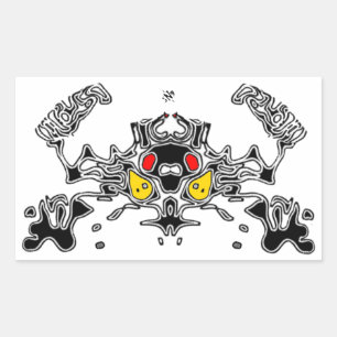 Evil Crab Rechthoekige Sticker