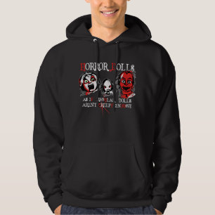 Evil Creepy Haunted Dolls voor Punk Gothic Dark Ar Hoodie