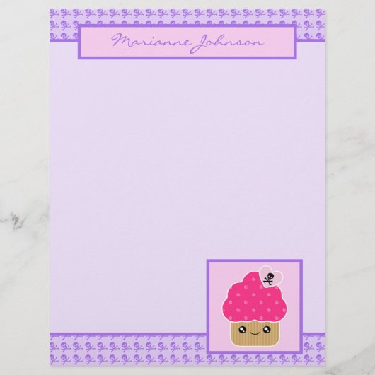 Evil Cute Cupcake Kawaii Papeterie Grande (Devant)