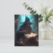 Evil Dark Wizard Mage Magical Fantasy Art Briefkaart (Staand voorkant)