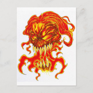 Evil Demon Art Briefkaart
