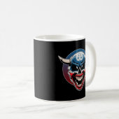 Evil Demon Clown Skull Koffiemok (Voorkant rechts)