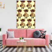 EVIL DORA DOLL, spookpop product enge kunst Canvas Afdruk (Insitu (Woonkamer))