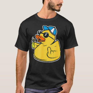 Evil Duck Middelvinger Cheeky Rubber Duck T-shirt