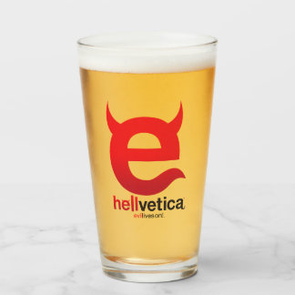 Evil “e” – Verre à pint logo