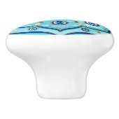 Evil Eye Amulet Mandala Ornament Keramische Knop (Zijkant)