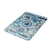 Evil Eye Amulet Mozaïek Kunst Badmat (Gekanteld)