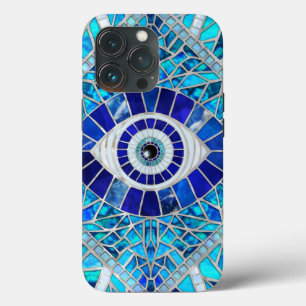 Evil Eye Amulet Mozaïek Kunst iPhone 13 Pro Hoesje